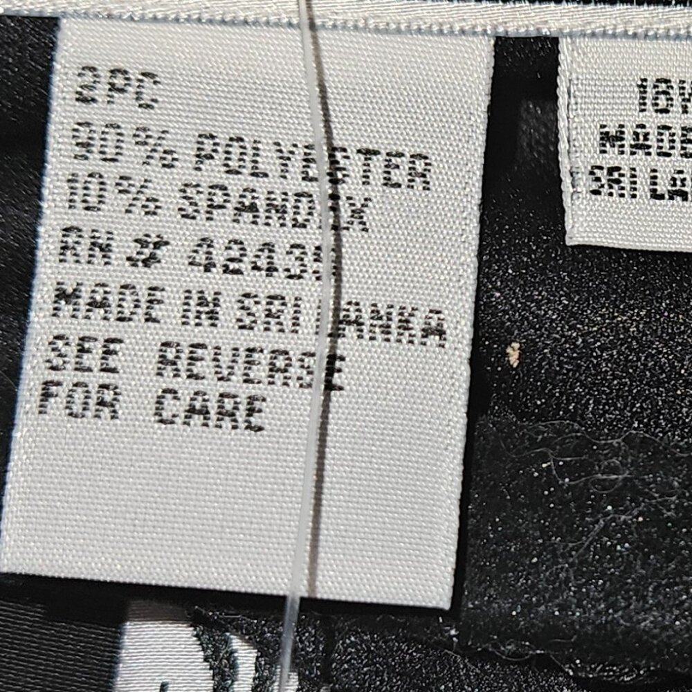 Sheri Martin Size 18 Evening 2 Piece Red Paisley Jacket & Black dress Velvet - Picture 6 of 14